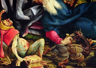 Detail of the Temptation of Saint Anthony from the Isenheim Altarpiece by Matthias Grünewald